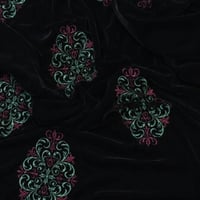 أقمشة قطيفة فاخرة مطرزه