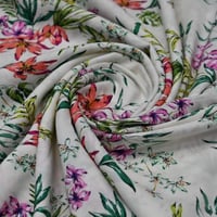 فسكوز بنقشة أوراق استوائية