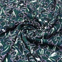 قماش فسكوز مشجر بألوان زاهية