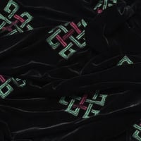 قماش قطيفه مطرز شتوي