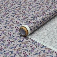 أقمشة قطن مشجرة زهرية بألوان زاهية