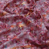 قماش بوال زري نقشة الزهور المائية