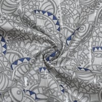 قطن زري نقشة هندسية فاخرة