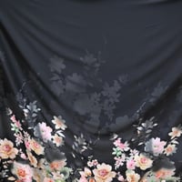 قماش حرير بنقشة الزهور المتدرجة