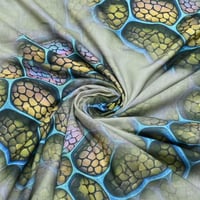 قماش لينن أمواج الزمرد