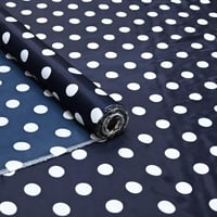 قماش حرير نقط دائرية كبيرة