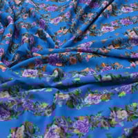 قماش بوال زري نقشة الزهور الربيعية