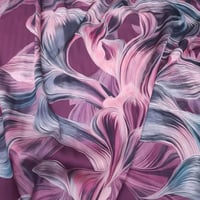 قماش حرير بنقشة تموّجات