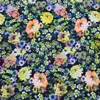 قماش فسكوز مشجر زهري