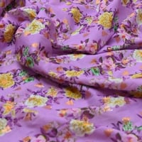 قماش بوال زري نقشة الزهور الربيعية