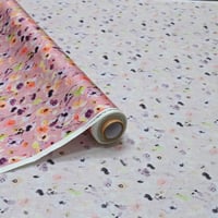 قماش قطن عمودي مشجر فلورال