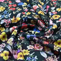 قماش فسكوز بنقشة زهور