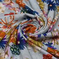 قماش فيسكوز مزهر