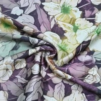 قماش حرير ميلانو دجيتال زهور الندى