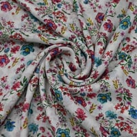 فسكوز بنقشات زهور رقيقة