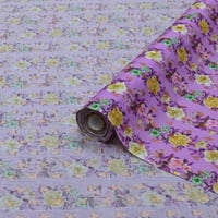 قماش بوال زري نقشة الزهور الربيعية