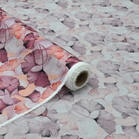 قطن شربت بنقشة أوراق الشجر