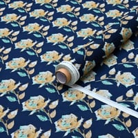 قماش قطن شربت مشجر ورود مائية