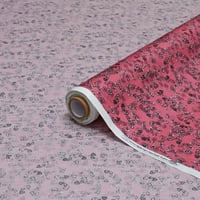 قطن العمودي بنقشة وردية صغيرة