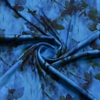 قماش حرير بنقشة الزهور المائية