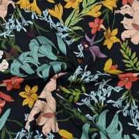 قماش فيسكوز اسباني اسود