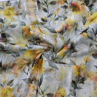 قماش بوال حزام لامع نقشة ورود