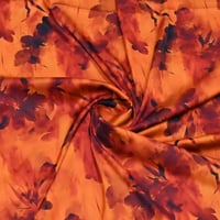 قماش حرير بنقشة الزهور المائية