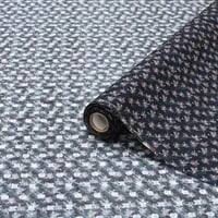 قماش أبوال نقشة كارو زهور صغيره