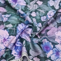 قماش حرير ميلانو دجيتال زهور الندى