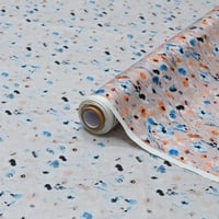 قماش قطن عمودي مشجر فلورال