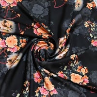 قماش حرير زهور أورينتال