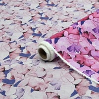 قطن شربت بنقشة أوراق الشجر