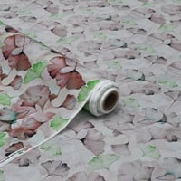 قطن شربت بنقشة أوراق الشجر