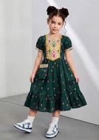 فستان شالكي بناتي