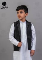 سديري أطفال مقلم - أسود