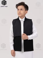 سديري أطفال مقلم - أسود