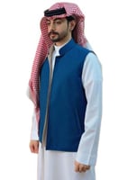 سديري رجالي شتوي - كحلـي مع بيــج