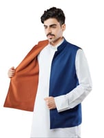 سديري رجالي شتوي - كحلي مع بني