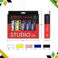 طقم الوان اكريليك فونيكس - 5 ألوان