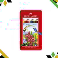 ألوان فايبر كاستل خشبية - 12 لون