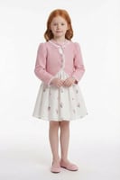 فستان مورد + جاكيت من ٣ ل ٧ سنوات