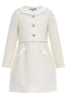 طقم فستان وجاكيت من التويد من ٨ سنوات الى ١٤ سنه ب...