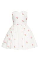 فستان ابيض + جاكيت من ٦ اشهر الى سنتين