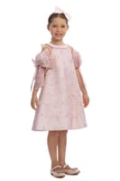 فستان مزين بالورد من ٣ ل ٧ سنوات