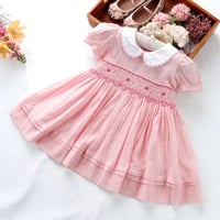 فستان سموكد ساده hand made