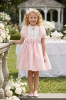 فستان فكتوري وردي من ٣ ل ٧ سنوات