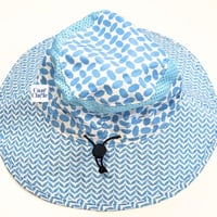 قبعة الشماغ الصيفية للأطفال| أزرق