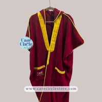 بشت الشيوخ | أحمر مخملي | منشفة | كبار