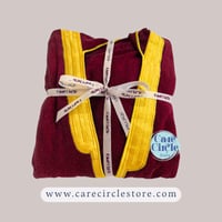 بشت الشيوخ | أحمر مخملي | منشفة | كبار