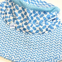 قبعة الشماغ الصيفية للأطفال| أزرق